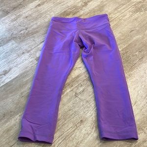 LULULEMON purple winder under crop pants size 4